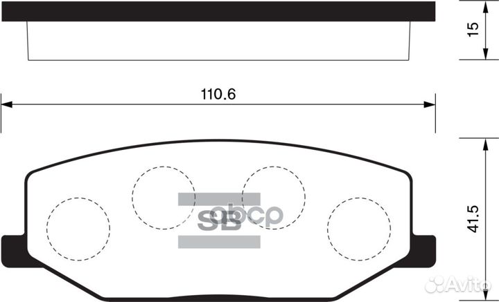 SP1540 колодки дисковые передниеSuzuki SJ 1.0