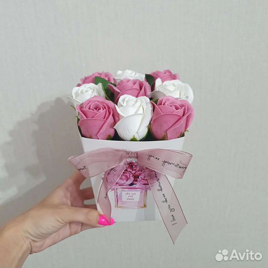 Букеты из вспененного мыла. Подарок