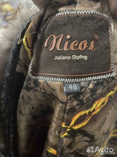 Шуба мутоновая с чернобуркой