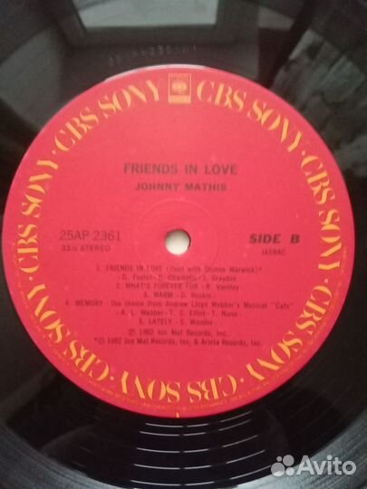 Виниловая пластинка, LP, Johnny Mathis