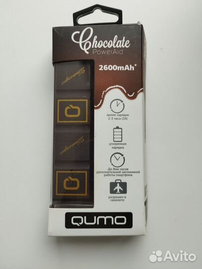 Аккумулятор qumo PowerAid Chocolate 2600