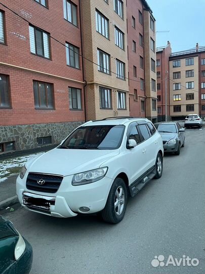 Защита переднего бампера на santa fe 2