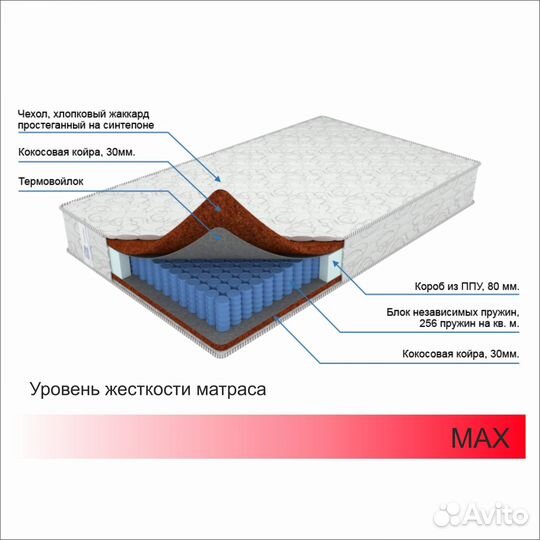 Матрас 160х190 жесткий ортопедический доставка