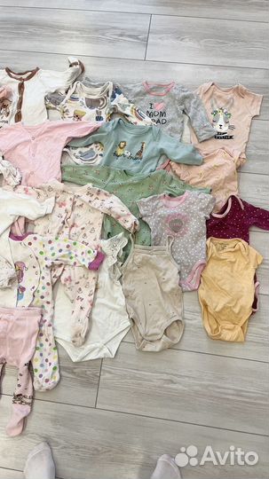 Детские вещи пакетом на девочку до года