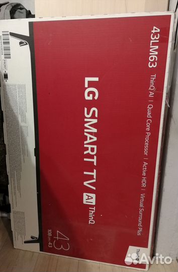 Телевизор LG SMART tv 43