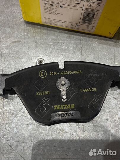 Передние тормозные колодки textar BMW E90 E92 E93