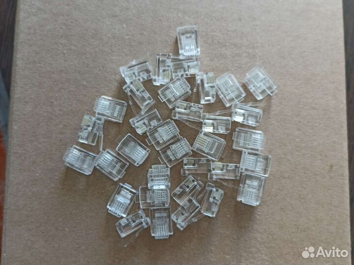 Телефонный разъем Hyperline plug-6P4C-P-C2-100