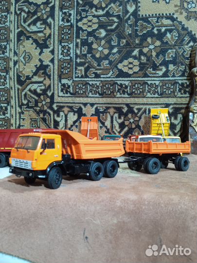Модель камаза 55111 с прицепом
