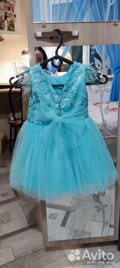 Нарядное платье для девочки 110 116