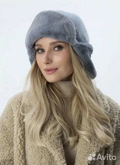 Шапка ушанка женская
