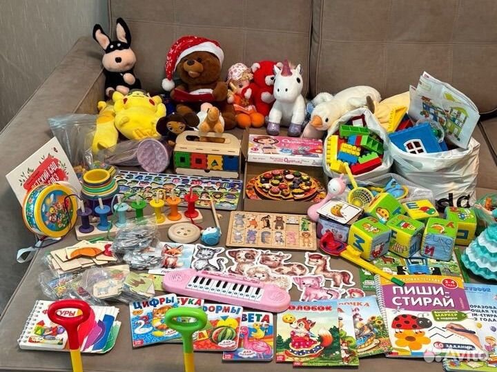 Детские игрушки/книжки/пазлы/сортеры пакетом