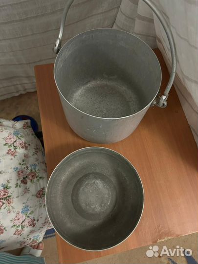 Кастрюля (котелок) алюминиевая походная 10л СССР