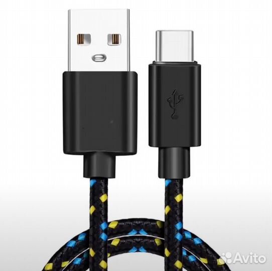 Кабель usb type c плетеный