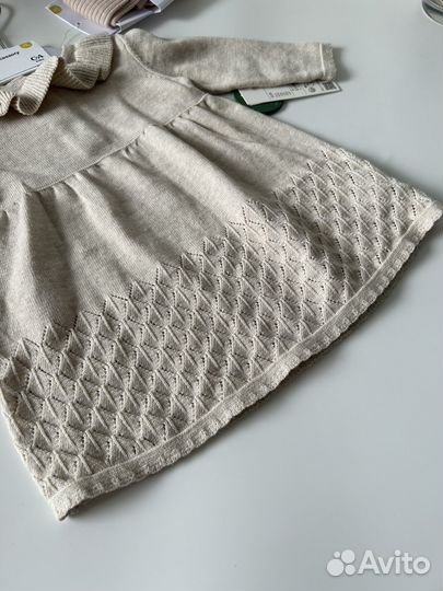 Новое вязаное платье для девочки C&A 62 размер
