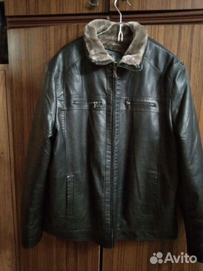 Кожаная куртка мужская