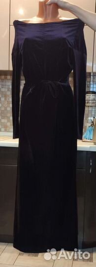 Платье бархатное, р. 44