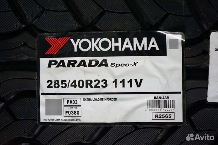 Yokohama Parada Spec-X PA02 285/40 R23 111V