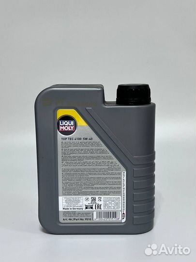 Моторное масло liqui moly TOP TEC 4100 5W40 1L