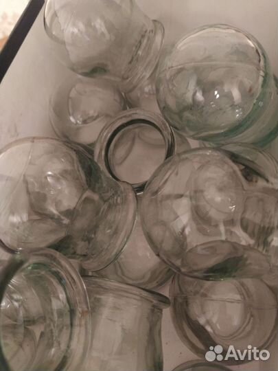 Банки для массажа медицинские стеклянные