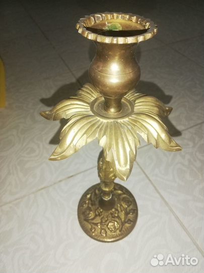 Подсвечник, канделябр однорожковый