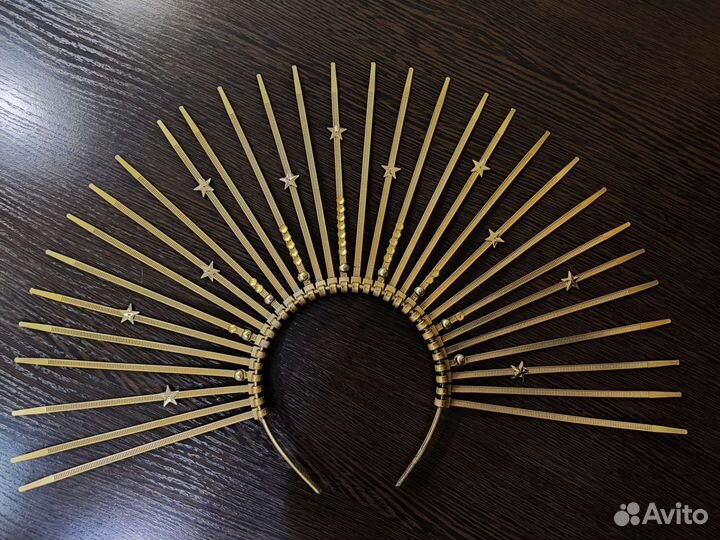 Ободок корона с лучами диадема