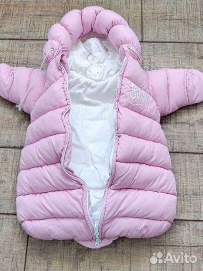 Конверт на выписку для девочки зима