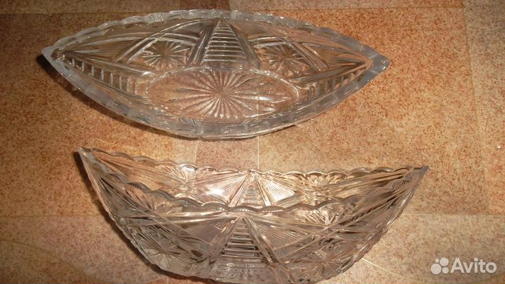 Салатники стопки вазы конфетницы хрусталь СССР