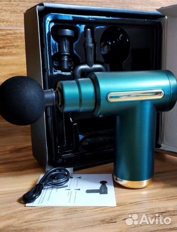 Пистолет массажер для мышц с насадками