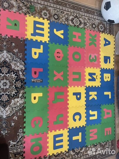 Пазл детский коврик мягкий алфавит