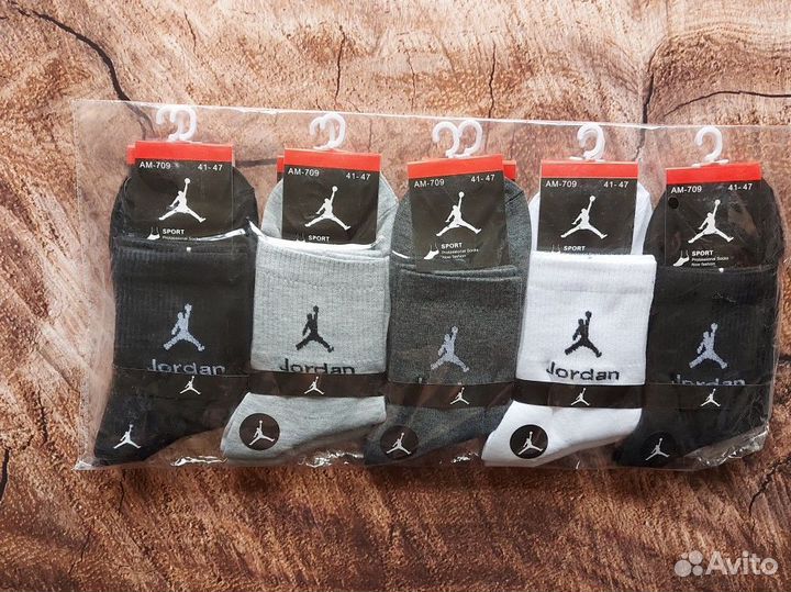 Носки Nike Adidas Jordan белые