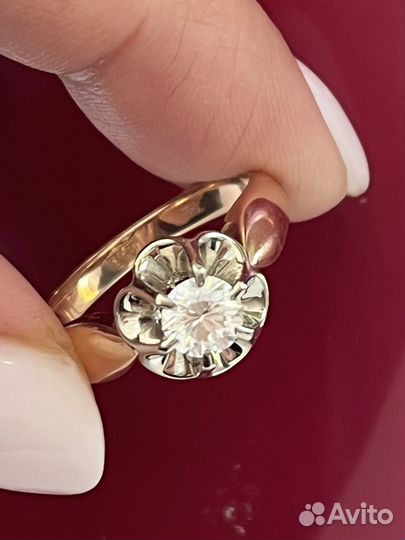 Золотое Кольцо СССР с Бриллиантом 0,5 кт
