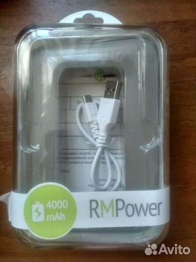 Внешний аккумулятор Ross&Moor PB04 Slim, 4000 мАч