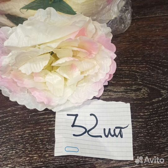 Искусственные цветы, головы роз, лилий, орхидей