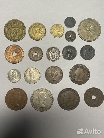 Монеты Дания, Великобритания