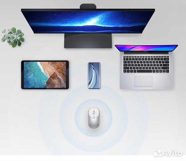 Компьютерная мышь Mi Portable Bluetooth Mouse 2 Bl