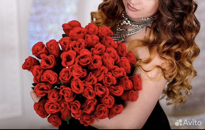 Розы букет цветы искусственные