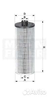 Фильтр масляный (картридж) vw tiguan 1, 4 07- / to