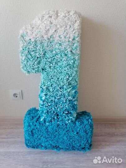 Цифра 1 на годик + герлянда(мне 1 годик)