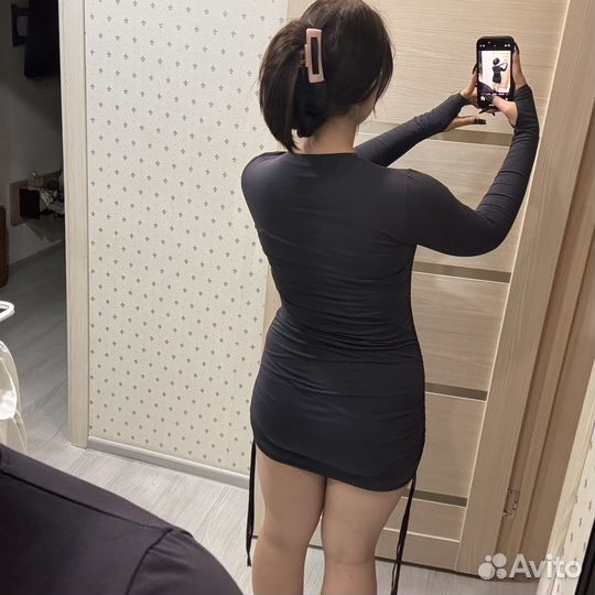 Платье женское облегающее с завязками
