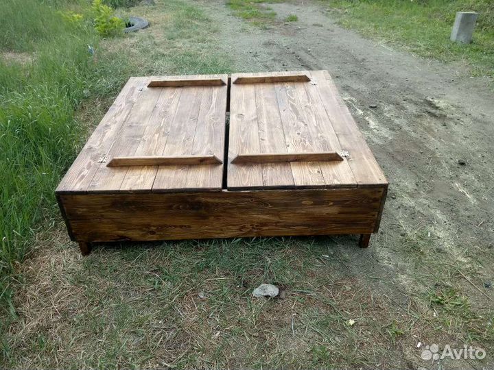 Детская песочница с крышкой