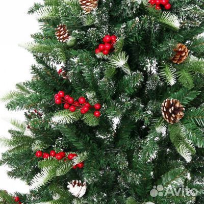 Елка искусственная с ягодами 150/180/210/240см