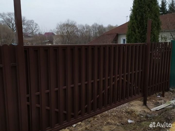 Заборы из профнастила с гарантией