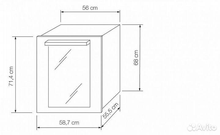Винный шкаф lofra zbrs36T brass