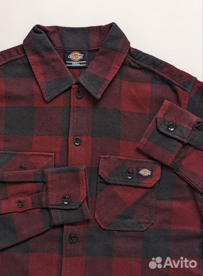 Рубашка Dickies (S) теплый флис оригинал