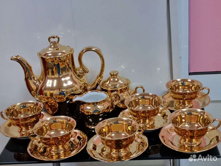 Кофейный сервиз, Золотое мокко. Польша 70 е го