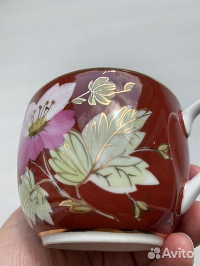 Вербилки чайная пара.фарфор СССР мальва