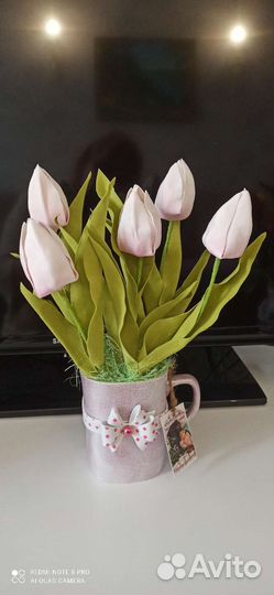 Тюльпаны из фоамирана