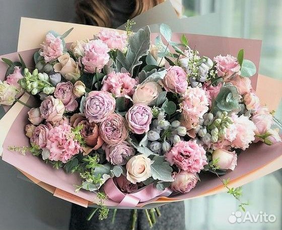 Цветы в букете для встречи из роддома