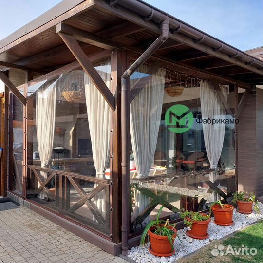 Мягкие окна на веранду от производителя арт 315
