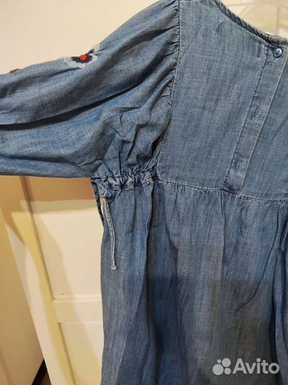 Джинсовое платье zara